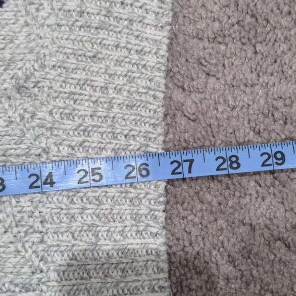 15 Grandma Vintage 90s Knit Crewneck Grey Sweater Pullover Large - Picture 8 of 8